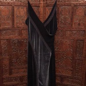 Free People sexy blue velvet dress